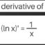 Solving The Derivative Of ln(x)